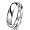JewelryWe Lover's Heart Shape Titanium Stainless Steel Promise Ring 