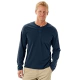 Horny Toad Mens Smooth Henley Long Sleeve Top