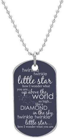 Twinkle Twinkle Little Star - Custom Dog Tag Necklace
