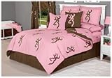 IMAGE OF Browning Buckmark Pink Bedding - Sheet Set - Queen