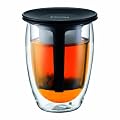 BODUM TEA FOR ONE Teeglas mit Kunststofffilter, doppelwandig, 0.35 l