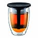 Bodum - K11153-01 - Tea For One - Set Verre - 0,35 L - Filtre en Nylon - Noir