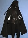 MITTELALTER ZIPFEL CAPE- UMHANG GOTHIC LARP GAUKLER 5011 Schwarz