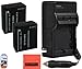 Pack Of 2 DMW-BLE9 Batteries And Battery Charger for Panasonic Lumix DMC-GF3 DMC-GF5 Digital Camera + More!!