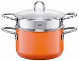 Silit 3-3/4-Quart Pasta Pot with Insert, Wild Orange