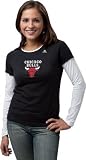 Chicago Bulls adidas Women's Primary Logo Long Sleeve Layered Tissue Tee