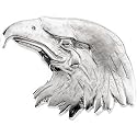 14K White Gold Crying Eagle Pin