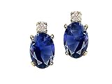 1.54 cts Genuine Iolite Earrings - 14kt White or Yellow Gold LIFETIME WARRANTEE