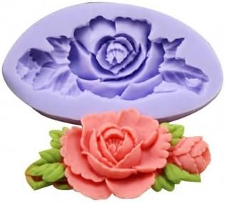 F0199 Silicone Rose Flower Cake Mould Soap Chocolate Resin Mould