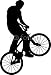 Wallmonkeys Peel and Stick Wall Decals - Boy and Bicycle - Removable Graphic