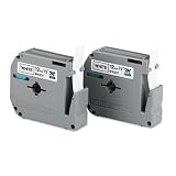 The Price Pros提供 Stationery&Grocery Online Shop Ranking 9. M Series Tape Cartridges for P-Touch Labelers, 1/2w, Black on White, 2/Pack