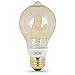 Feit Electric - “Original” Exposed Filament Vintage Clear Glass LED Soft White Dimmable Light Bulb, AT19 (BPAT19/LED)