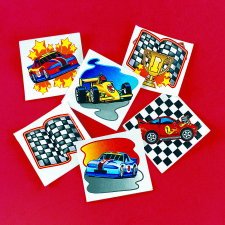 Childrens Toyshop  Toys : Racing Tattoos - 36 pieces
