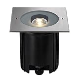DASAR GX10 Einbauleuchte Edelstahlblende quadratisch