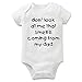 Funny Slogan Super Soft Cotton Baby Onesies Comfy Short Sleeve Bodysuit(3M dad1)
