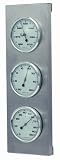Produkt-Bild: Sunartis 3-4013 THB197 Wetterstation aus Edelstahl mit Barometer, Hygrometer und Thermometer