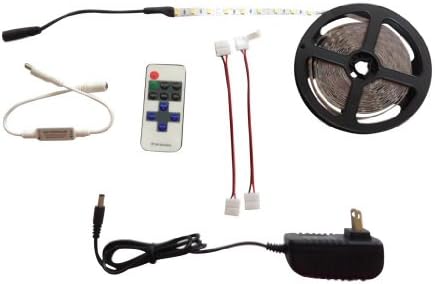Kitchen Under Cabinet Professional Lighting Kit 4' ft WARM WHITE LED Strip Tape Light w/ RF Wireless Dimmer