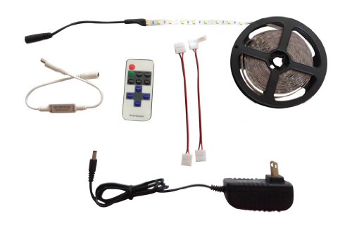 Kitchen Under Cabinet Professional Lighting Kit 4' ft WARM WHITE LED Strip Tape Light w/ RF Wireless Dimmer