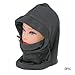 EOZY Thermal Warm Fleece Balaclava Hood Veil Wind Proof Stopper Mask Hats Grey