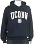 Soffe University of Connecticut Hoodie with Arch and Mascot