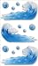 Jolees Boutique Vellum Layered Dimensional Stickers, Waves