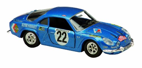 Solido 421512690 - Alpine Renault A110-1971 1:43, #22, Range: Racing, Freilauf, Windowbox, blau