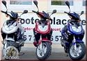 Sport-Motorroller Baotian BT49QT-12 50 ccm Farbe silber-schwarz mit Drosslung und Topcase