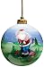 Golf Gifts & Gallery Clubhouse Collection Glass Santa Golfer Ornament