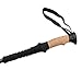 AGPtek Black Trekking Hiking Stick Pole alpenstock Adjustable telescoping Anti Shock Nordic Walking mountaineering (7075 Aluminum Cork grip Ergonomic)