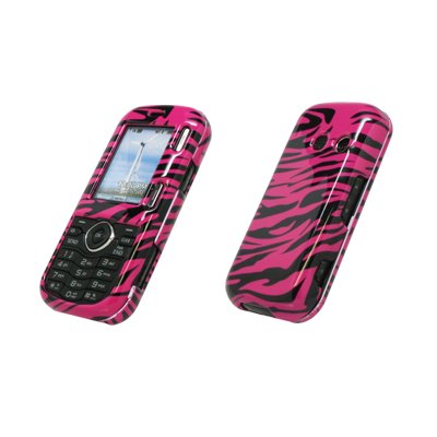 Best Price Premium Hot Pink and Black Zebra Design Snap-On Cover Hard Case Cell Phone Protector for LG Rumor 2 LX265 / Cosmos VN250 [Accessory Export Brand Packaging]