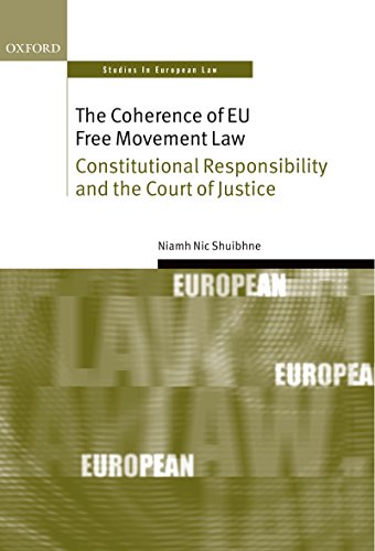 The Coherence of EU Free Movement Law: Constitutional Responsibility and the Court of Justice (Oxford Studies in European Law)