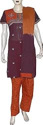 Salwar Kurta Cotton Printed Embroidered Womens Dress Size M (slk363b)