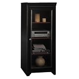 Bush Stanford Audio Cabinet with Tempered Glass Door
