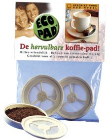 Ecopad - Das nachfüllbare Kaffeepad, 2er Set für alle Senseo Maschinen