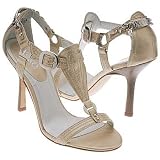 XOXO Women's Linked Heel T Strap Gladiator,Gold,8.5 M US