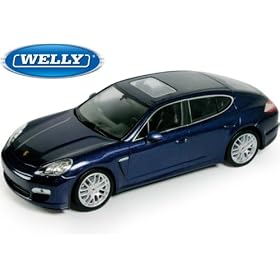 Porsche Panamera S 1:24, bleu - Welly 3278419