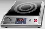 Summit : SINCFS1 12 Portable Induction Cooktop with 1800W Radiant Element