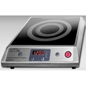 Summit SINCFS1 12" Portable Induction Cooktop with 1800W Radiant Element, Ten Power Levels, and