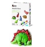 4M Mould & Paint A Dinosaur Ages 5+ - Childs Creative Activity Kit - Childrens Arts & Crafts Educational Toy