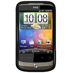 HTC Wildfire Smartphone ( 5MP Kamera, Touchscreen, 2 GB micro SD; Facebook, Twitter, Android 2.1; 1&1 Branding) schwarz