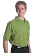 Green Short-sleeved Pique Polo