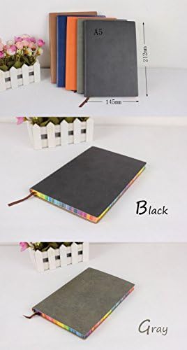 2015 Korean Stationery Cute Notebook Paper Vintage Leather Notebook Diary Agenda Planner Organizer Colors Edge Note Book