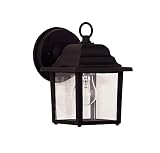 UPC 822920001963 product image for Savoy House 07067-BLK Exterior Collections 1-Light Wall Mount Lantern, Black Fin | upcitemdb.com