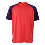 Time To Run Mens Favourite Short Sleeve Raglan Running T Shirt Large Chilli/Navy