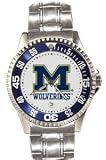Michigan Wolverines The Competitor Game Day Steel Watch