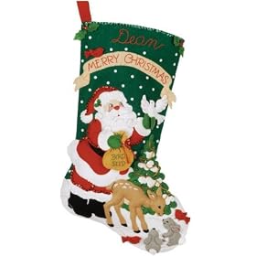 Bucilla Christmas Feast Stocking Kit [Warning: Choking hazard small parts]