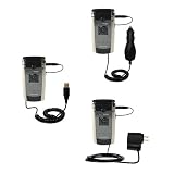 Deluxe Kit for the Samsung SCH-U700 includes a USB cable with Car and Wall Charger - Gomadic Brand w/ TipExchange Technology