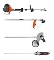 Tanaka TBC-255SFK Commercial Grade Gas Powered Powerhead Grass Trimmer/Stick Edger/Pole Saw 3-in-1 Combo Kit(CARB Compliant)