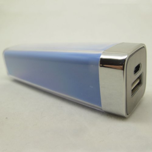 Blue Lip Gloss 2600mAh Universal Mobile USB Portable Power Bank Charger 5V 1A output for Apple iPhone 5 4S 4 3Gs 3G, iPod Touch / Samsung Galaxy S3 S S2 S II, Galaxy Nexus / Blackberry Torch Bold Curve / HTC Sensation 4G, XE, XL, One X, Thunderbolt, EVO Shift 3D, Inspire / LG Optimus V 2X 3D t / Motorola,Nokia