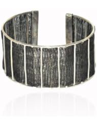 925 Sterling Silver Mesh Womens Bangle New Fashion Ethnic Jewelry
